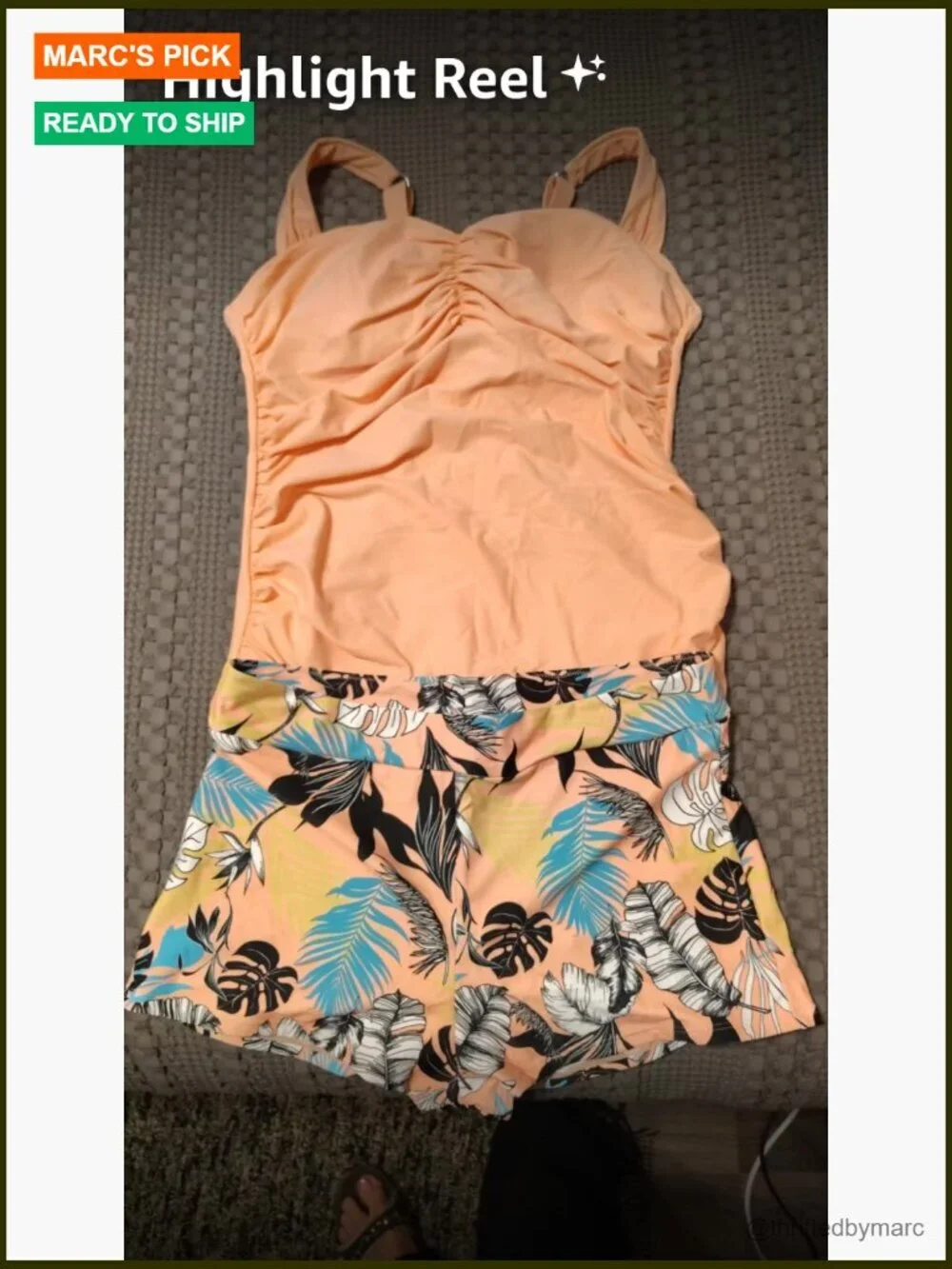 Women's Tankini Swimsuit Tummy Control Ruched Two Piece Bathing Suit Push Up
